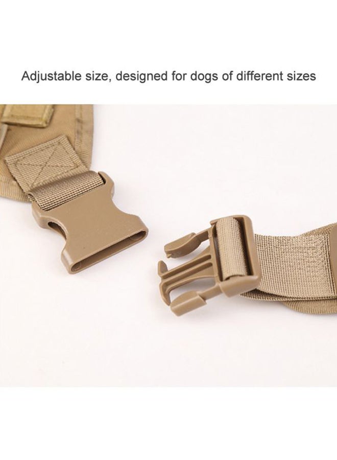 Adjustable Nylon Backpack Harness Beige 18x4x12cm