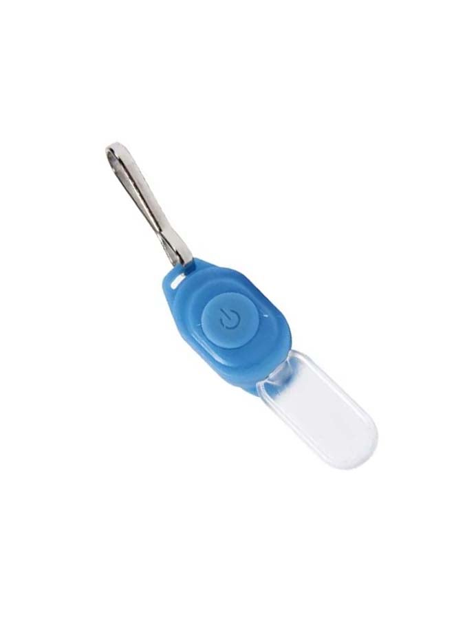 Night Safe Pet Leash Pendant Blue/Clear 5.7cm