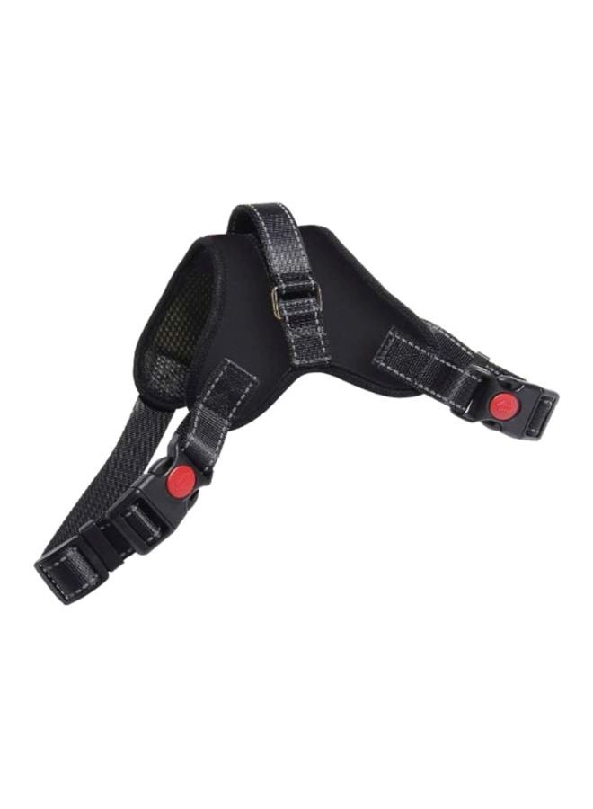 Nylon Leash For Dog Black/Red 38-45cm