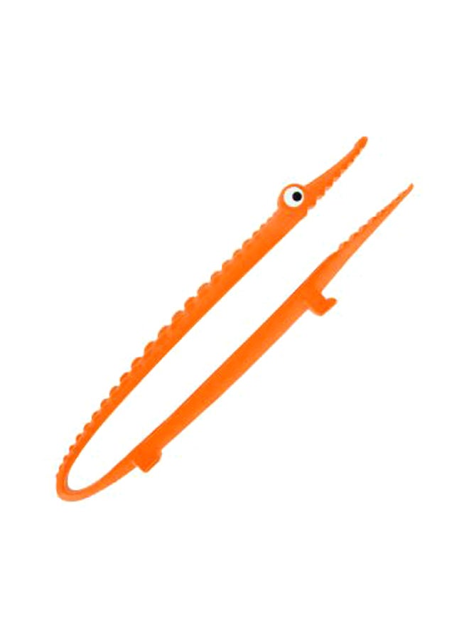 Crocodile Shaped Tongs Orange 24x5x1.7centimeter