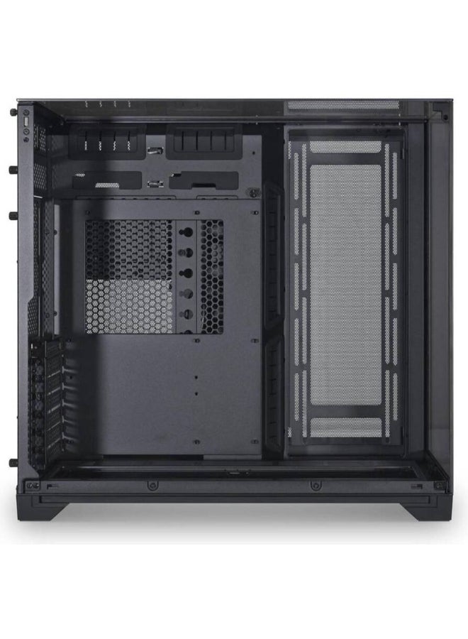 O11 Vision Tower Computer Case, Steel & 3mm Tempered Glass Materials, 360mm Radiator & 8x 120mm Fan Support, Dual-Chamber Layout, Dust Filters, Cable Management, Chrome | O11VC