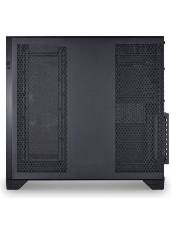 O11 Vision Tower Computer Case, Steel & 3mm Tempered Glass Materials, 360mm Radiator & 8x 120mm Fan Support, Dual-Chamber Layout, Dust Filters, Cable Management, Chrome | O11VC