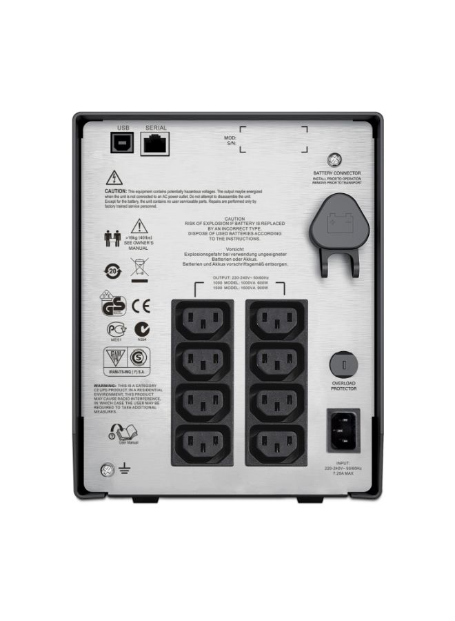 SMC1500I Uninterrupted Power Supply Black