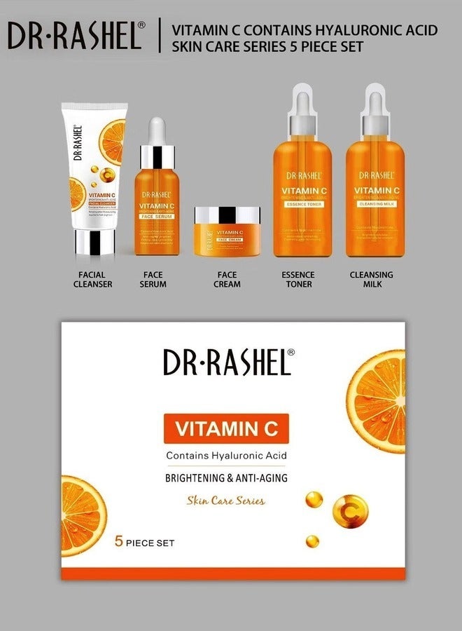 DR. RASHEL Vitamin C Skin Care Mask Set - 5-Piece Set For Glowing Skin