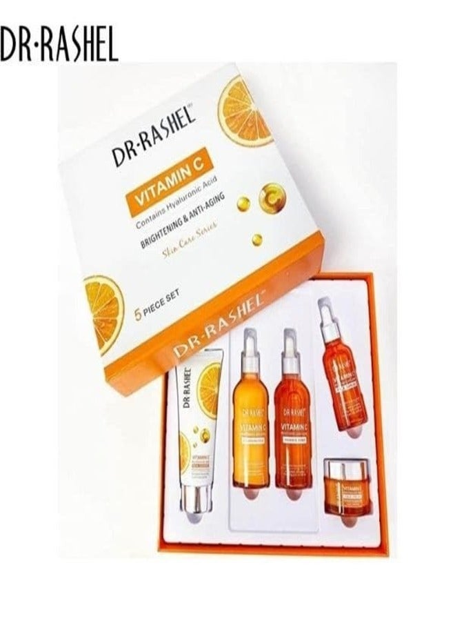 DR. RASHEL Vitamin C Skin Care Mask Set - 5-Piece Set For Glowing Skin