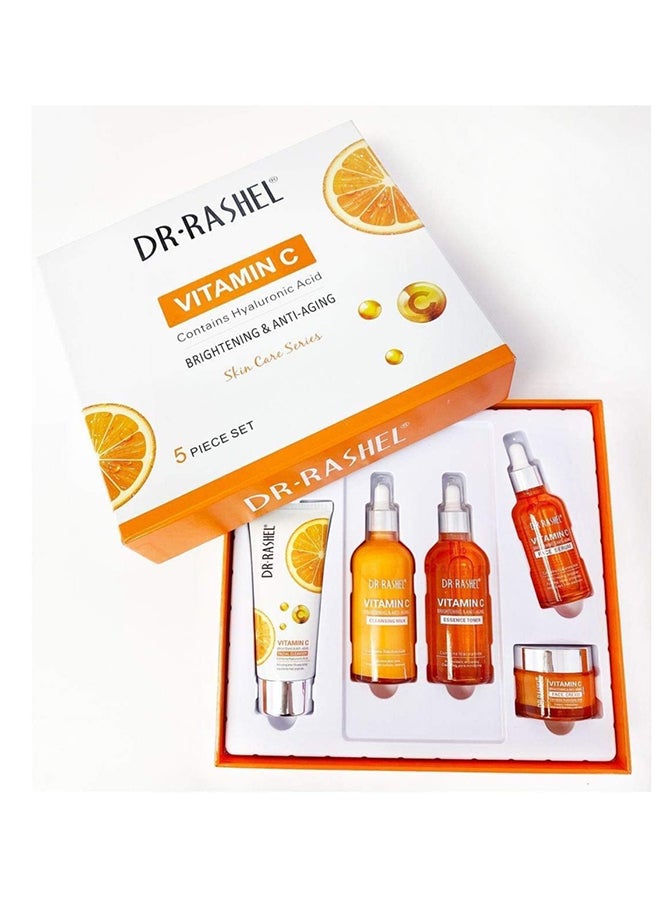 DR. RASHEL Vitamin C Skin Care Mask Set - 5-Piece Set For Glowing Skin