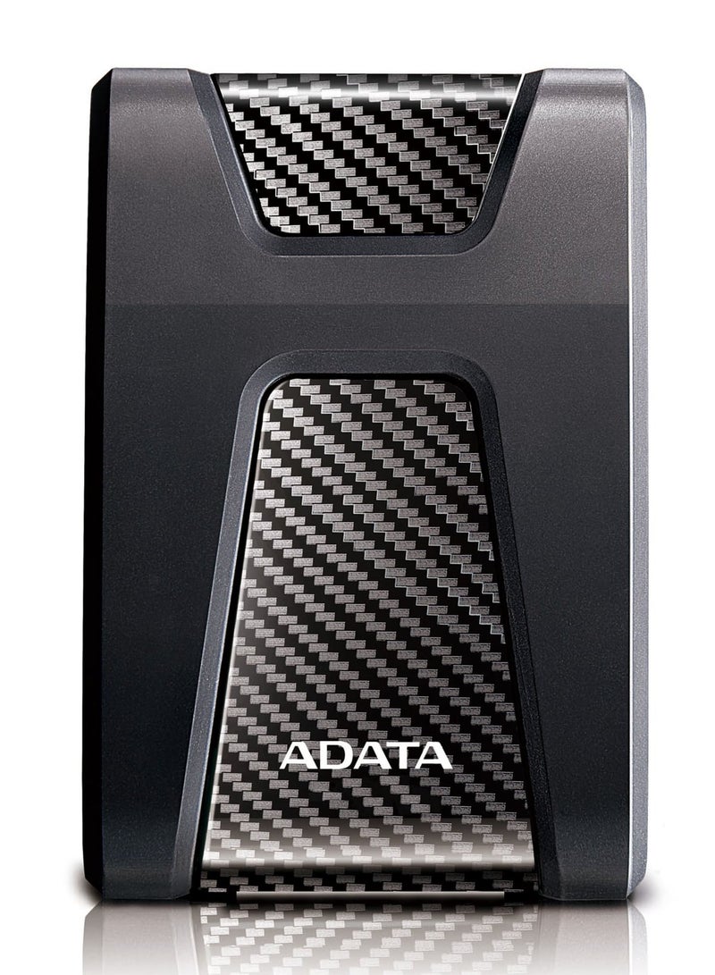 ADATA HD650 External Hard Drive 4 TB  USB 3.2 Gen 1 High Speed Triple-layer Silicone Construction Surface Protected BLACK