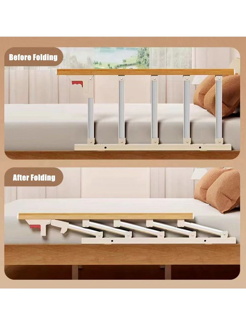 COOLBABY Bed Rails For The Elderly Safety Foldable Bedside Armrests Auxiliary Handles Foldable Bed Crutches Guardrails For The Elderly Adjustable Railings Anti-fall Sleep Bumpers