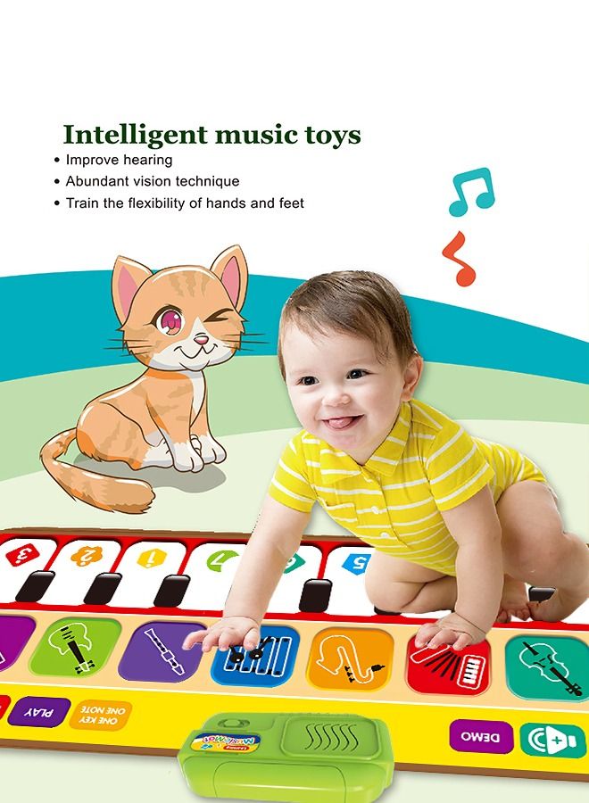 GROIC Baby Musical Dance Mats Touch Playmat with 8 Music Early Education Toys