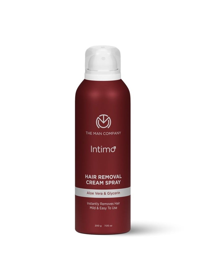 The Man Company Intimo Instant Hair Removal Spray for Men & Women- 200 gm | Painless & Irritation Free Spray for Chest, Underarms, & Legs | Easy to Use | Sulphate & Paraben Free | All Skin Types