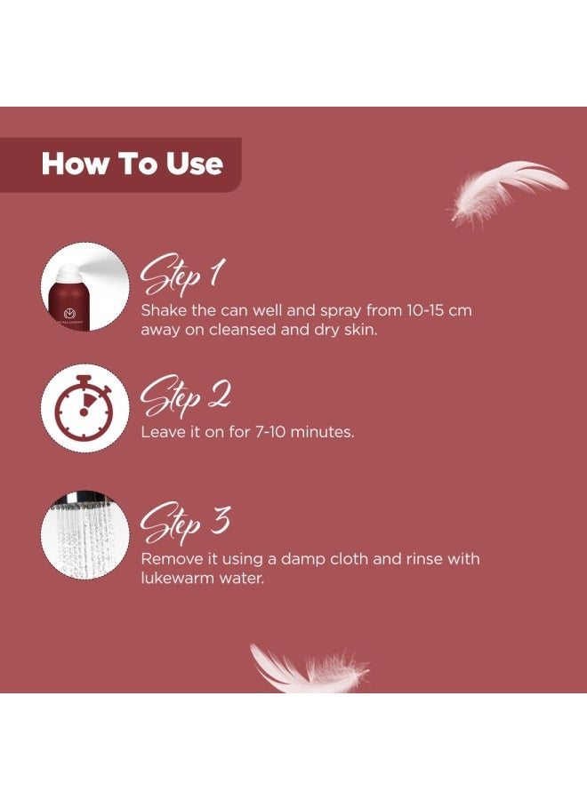 The Man Company Intimo Instant Hair Removal Spray for Men & Women- 200 gm | Painless & Irritation Free Spray for Chest, Underarms, & Legs | Easy to Use | Sulphate & Paraben Free | All Skin Types