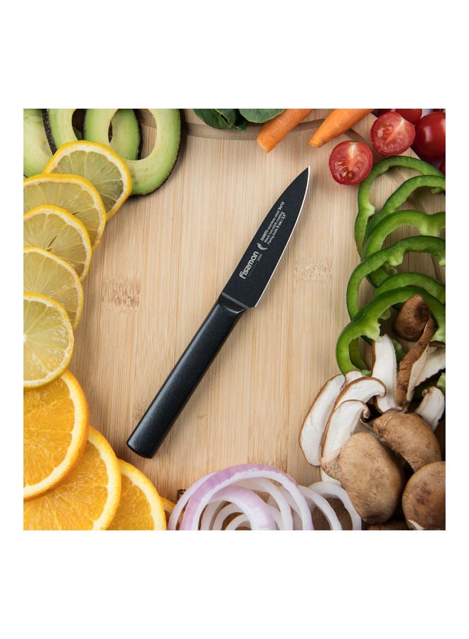 Steel Paring Knife Shinto With Non-Stick Coating Black 3.5inch