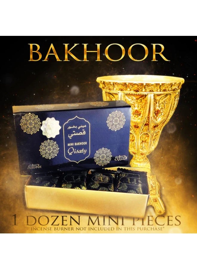 3Pcs Nabeel Mini Bakhoor Qisaty Incense 36 GM