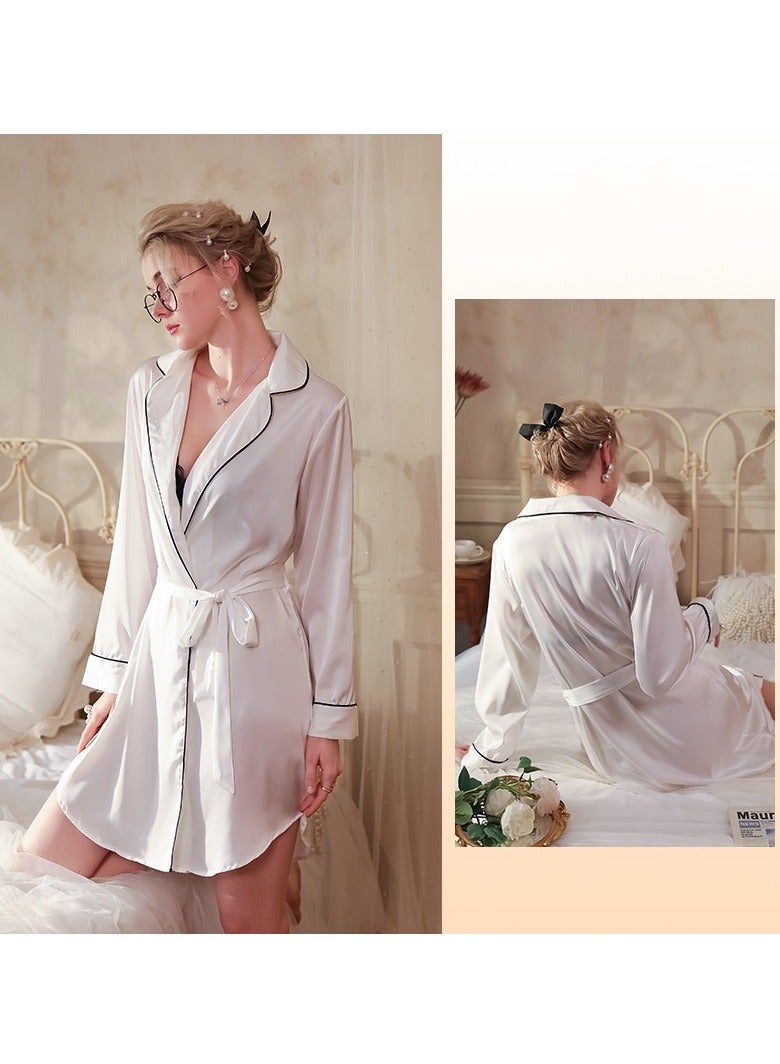 Women  Cardigan Bathrobe