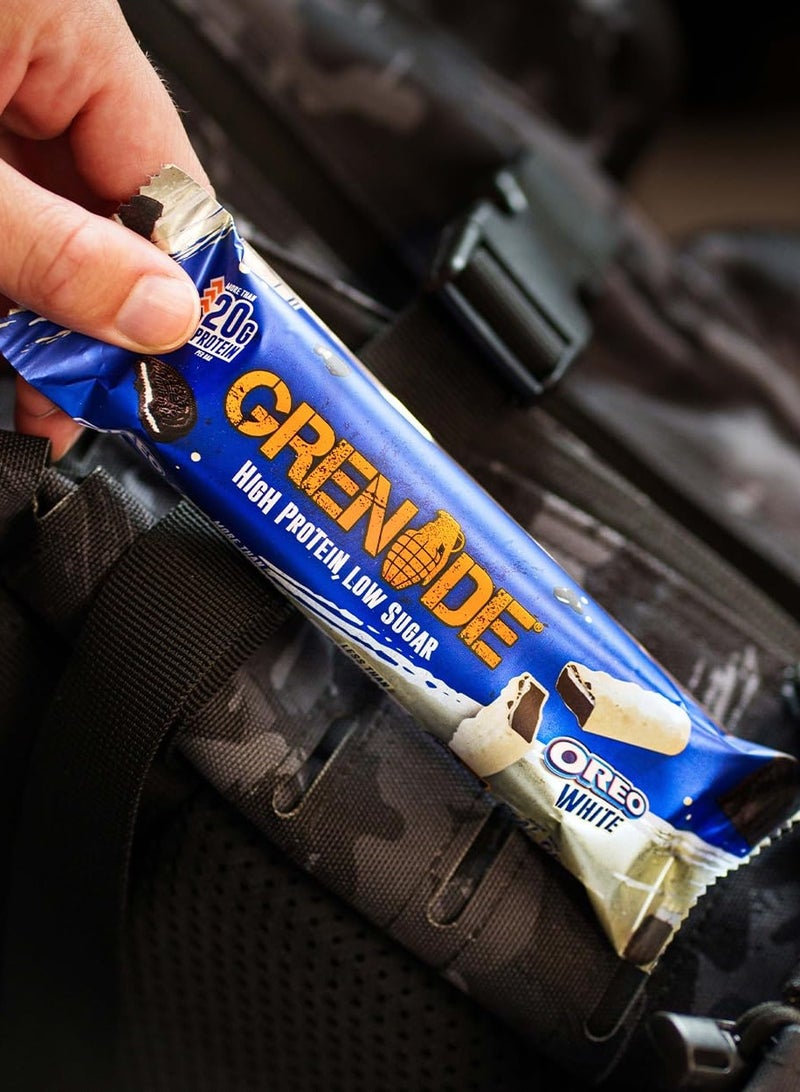 Grenade Hi Protein Bar Oreo White Flavor 60g Pack of 12