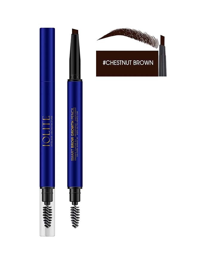 Smart Eyebrow Pencil With Mascara Brush, Chestnut Brown