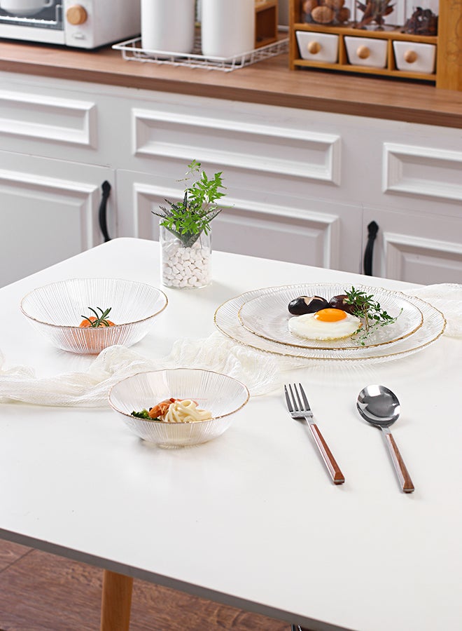 4-Piece Tableware Set Transparent 26.5x26.5x2cm