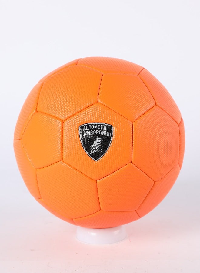 LAMBORGHINI #3 MACHINE SEWING PVC SOCCER BALL - ORANGE (Size 3)