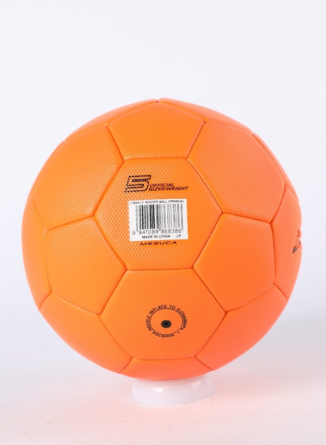 LAMBORGHINI #3 MACHINE SEWING PVC SOCCER BALL - ORANGE (Size 3)