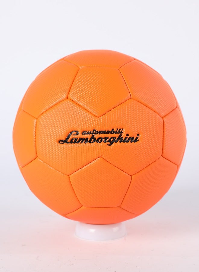 LAMBORGHINI #3 MACHINE SEWING PVC SOCCER BALL - ORANGE (Size 3)