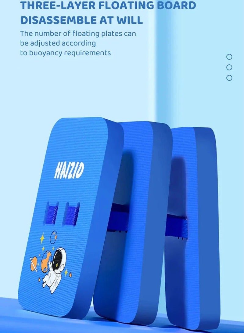 Swim Belt, Back Float Safety Swimming Belt for Learning and Training Swim, 3 Layers EVA Foam Kickboard Pull Buoy Swimming Aid, Floating Board for Kids, Adults and Swimming Beginners