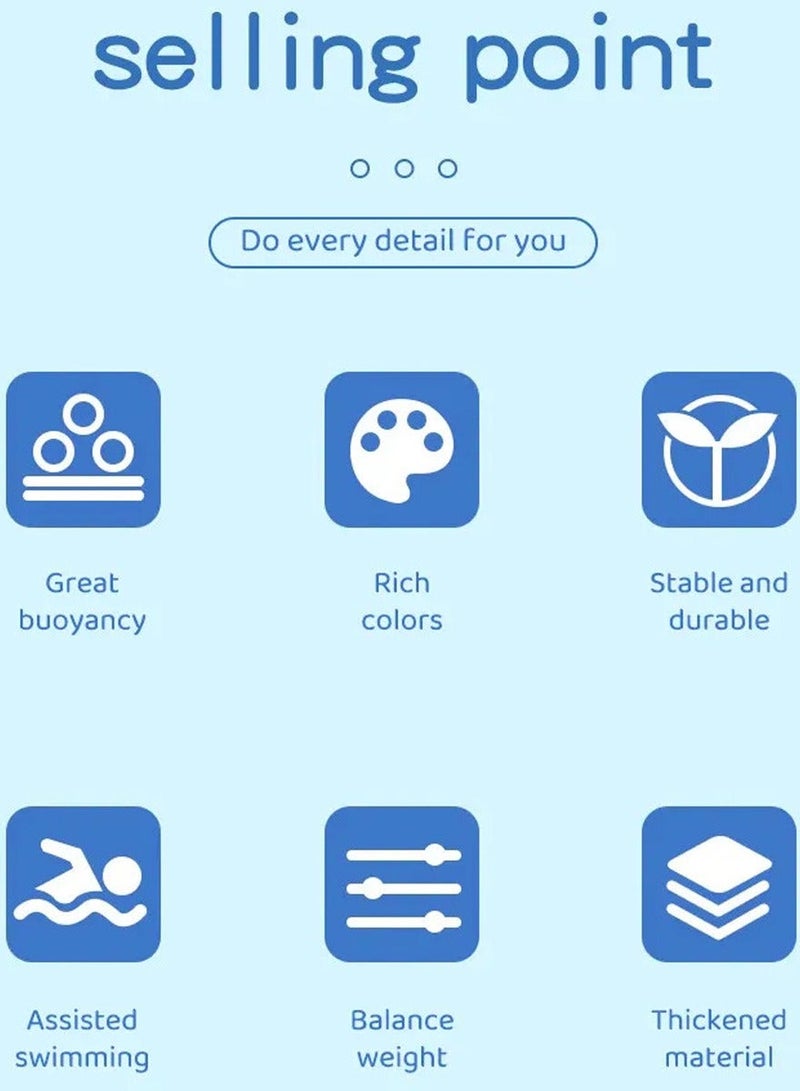 Swimming Training Board For Kids and Adults to Learn to Swim in The Pool and Open Waters, Swimming Kickboard for Children, Adult Swimming Board, Toddlers Swimming Aid, Floating Board For Swim