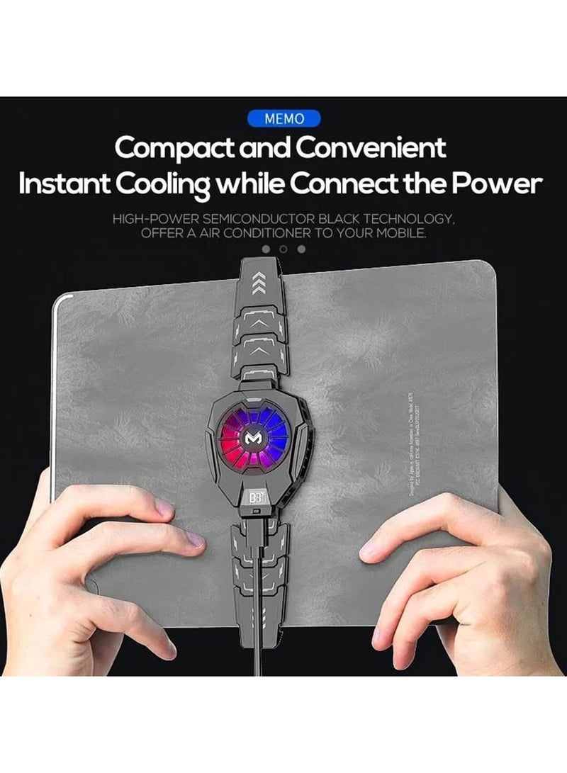 Tablet Cooler DL05 iPad Radiator Semiconductor Gaming Cooling Fan with RGB light