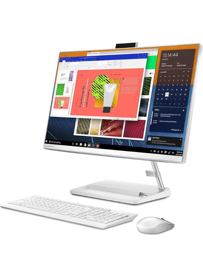 IdeaCentre AIO 3 27IAP7 With 27-Inch Display, Core- i5-12450H Processor/16GB RAM/512GB SSD/Intel UHD Graphics/Windows 11 Pro English/Arabic White