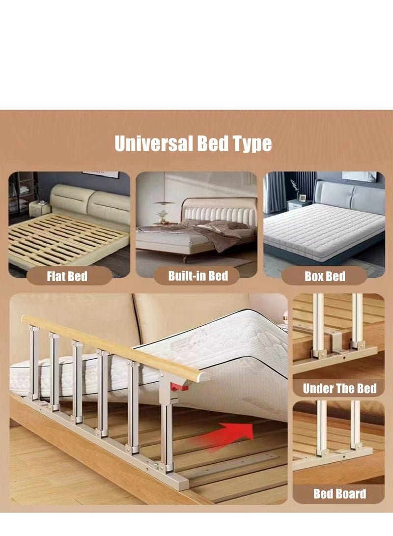 COOLBABY Bed Rails For The Elderly Safety Foldable Bedside Armrests Auxiliary Handles Foldable Bed Crutches Guardrails For The Elderly Adjustable Railings Anti-fall Sleep Bumpers