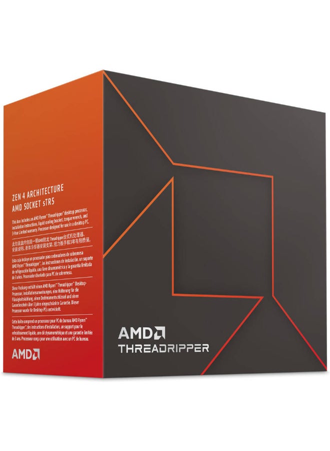 Ryzen Threadripper 7980X 3.2GHz sTR5 Processor, 64 Cores & 128 Threads, 5.1GHz Max Turbo Frequency, 256MB L3 Cache, 4CH-DDR5-5200 ECC Memory Max. 1TB, AMD Zen 4 Arc | 100-100001350WOF