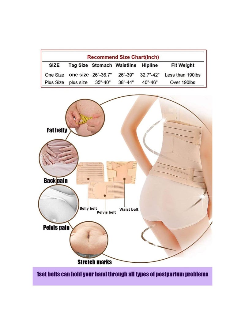 Postpartum Support Recovery Belt, Recovery Belly Wrap Waist, Pelvis Girdles Belt Body Shaper, Women Postpartum Girdle Recovery Belly, with Band Wrap Belt