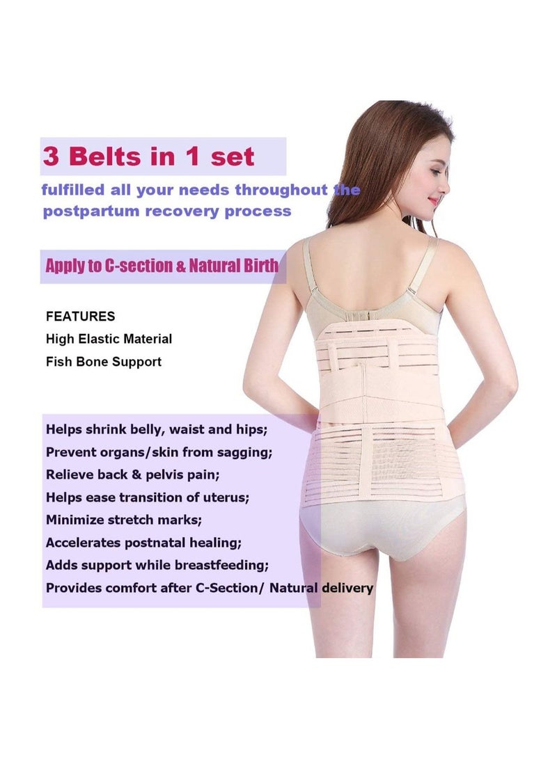 Postpartum Support Recovery Belt, Recovery Belly Wrap Waist, Pelvis Girdles Belt Body Shaper, Women Postpartum Girdle Recovery Belly, with Band Wrap Belt