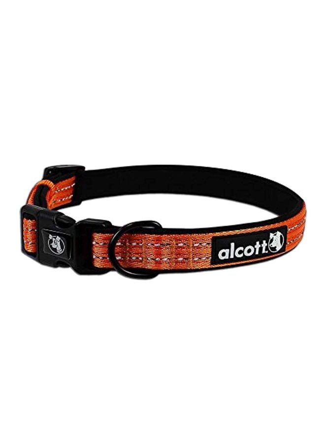 Adventure Reflective Dog Collar Orange/Black/White L