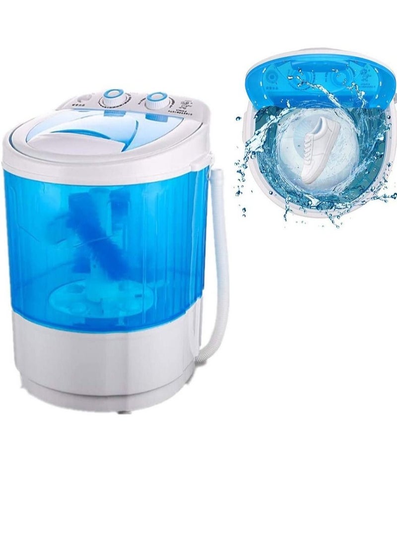 Shoe Washing Machine Small Household, Portable Lazy Washing Machine, 360° Cleaning, 10 Minutes Fast Cleaning, Safe Material Does Not Hurt Shoes Blue/White