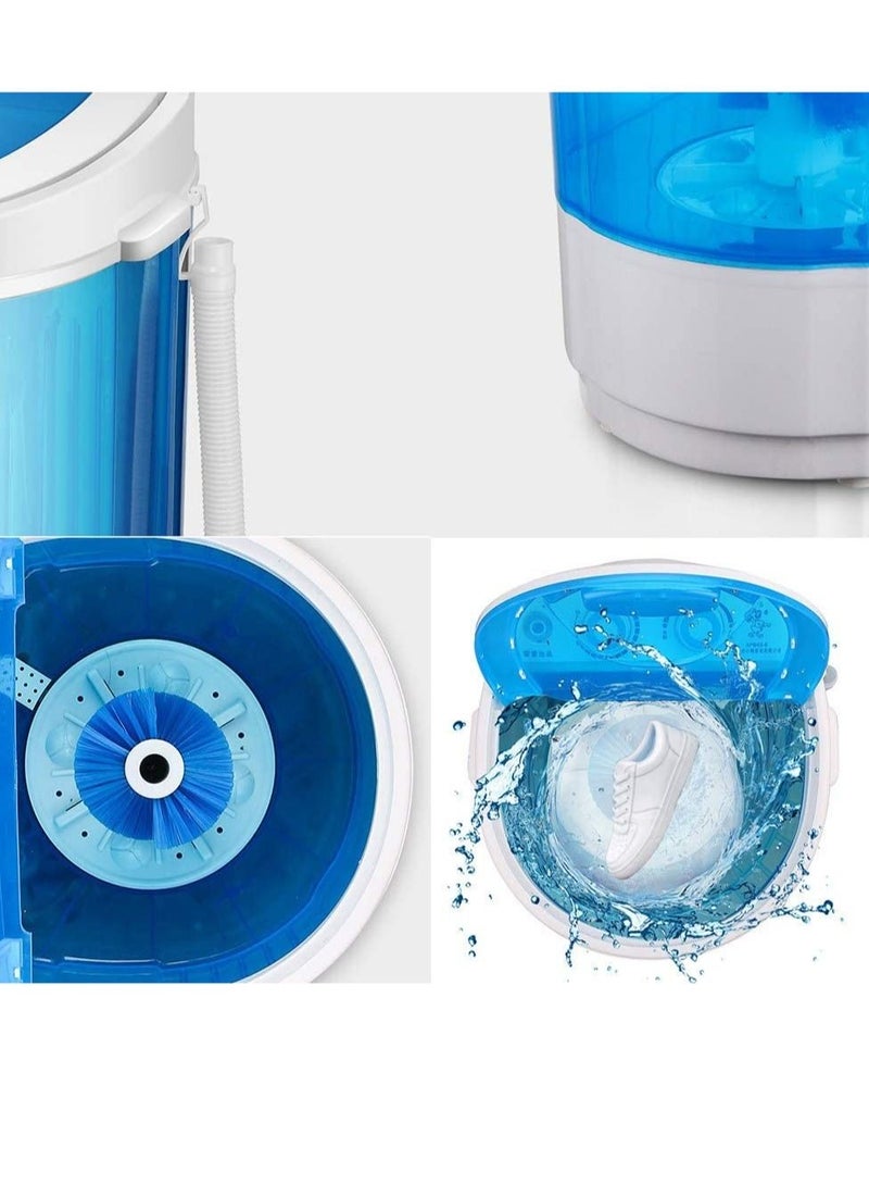 Shoe Washing Machine Small Household, Portable Lazy Washing Machine, 360° Cleaning, 10 Minutes Fast Cleaning, Safe Material Does Not Hurt Shoes Blue/White