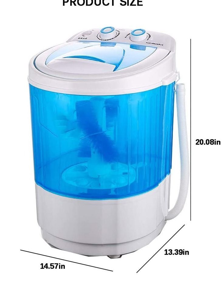 Shoe Washing Machine Small Household, Portable Lazy Washing Machine, 360° Cleaning, 10 Minutes Fast Cleaning, Safe Material Does Not Hurt Shoes Blue/White