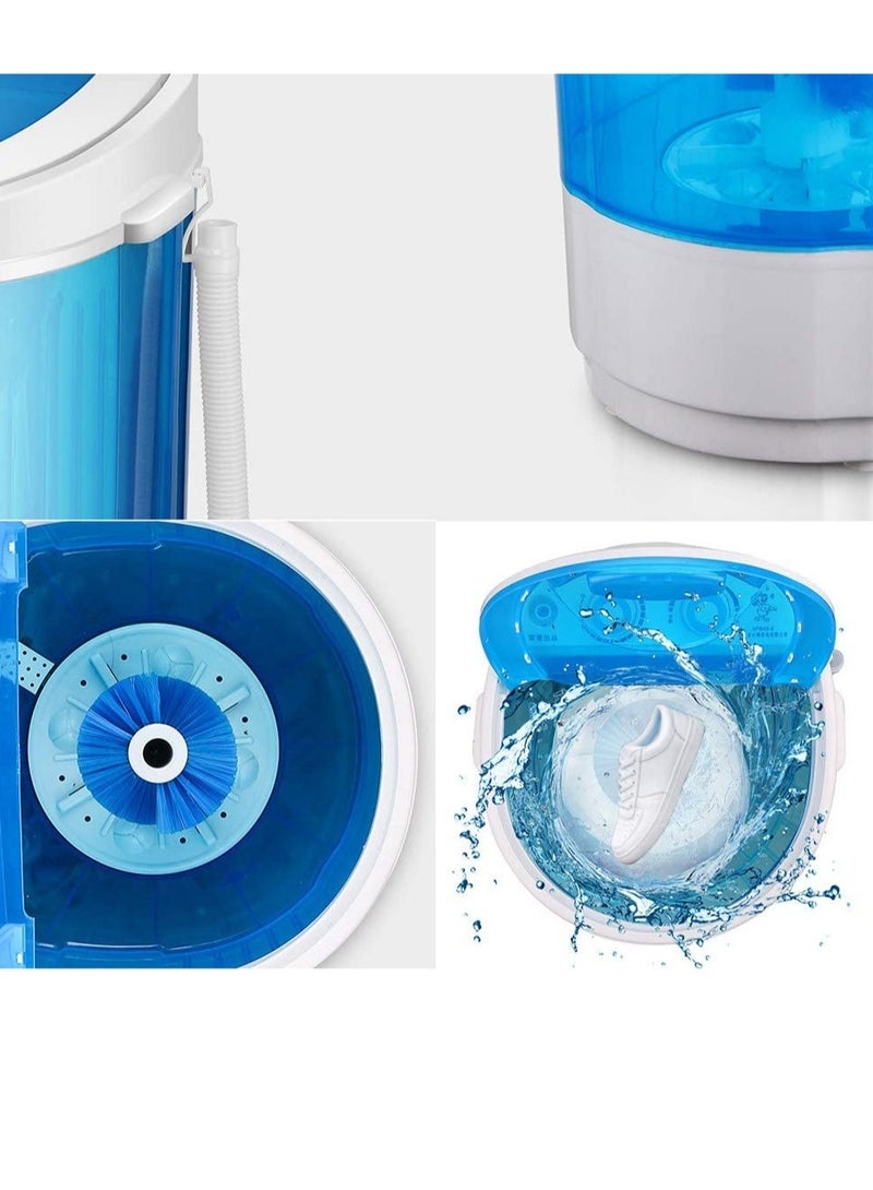 Shoe Washing Machine Small Household, Portable Lazy Washing Machine, 360° Cleaning, 10 Minutes Fast Cleaning, Safe Material Does Not Hurt Shoes Blue/White