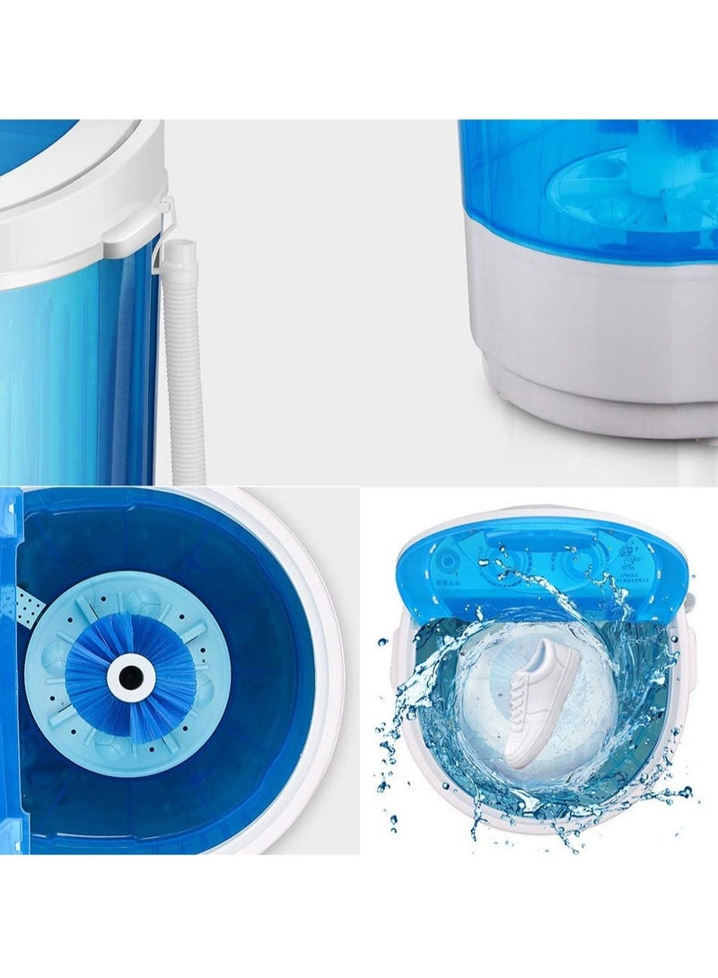 Shoe Washing Machine Small Household, Portable Lazy Washing Machine, 360° Cleaning, 10 Minutes Fast Cleaning, Safe Material Does Not Hurt Shoes Blue/White