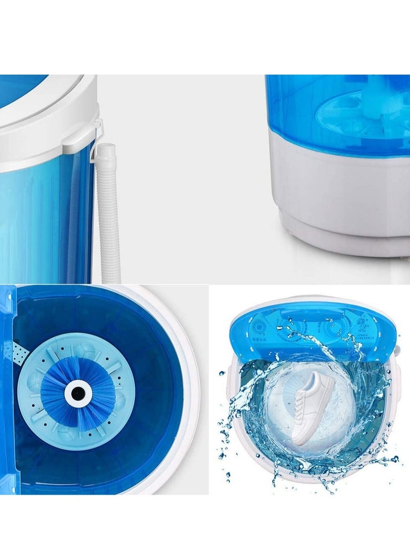 Shoe Washing Machine Small Household, Portable Lazy Washing Machine, 360° Cleaning, 10 Minutes Fast Cleaning, Safe Material Does Not Hurt Shoes Blue/White