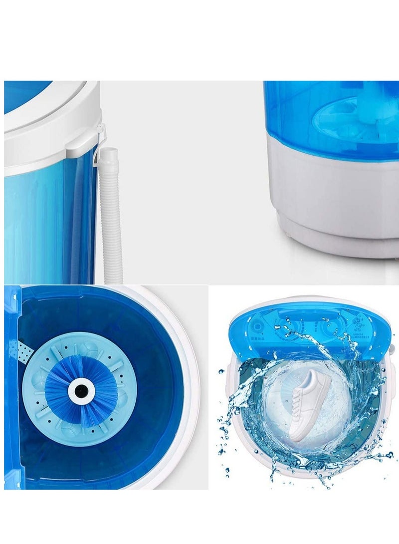 Shoe Washing Machine Small Household, Portable Lazy Washing Machine, 360° Cleaning, 10 Minutes Fast Cleaning, Safe Material Does Not Hurt Shoes Blue/White