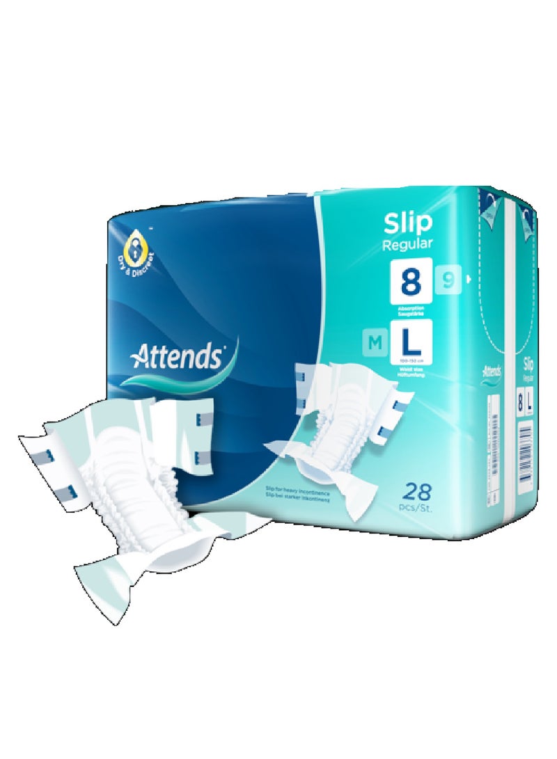 Slip Regular 8, Large, Pack Of 28