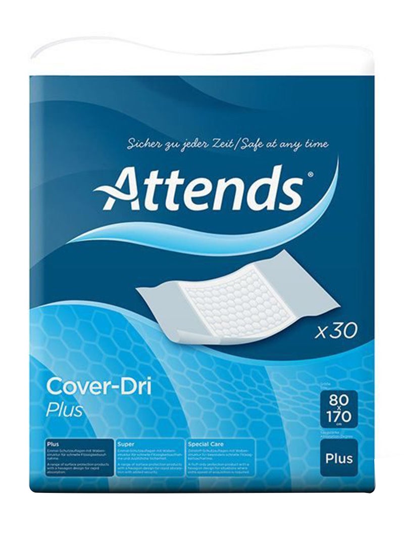 Cover Dri Plus Disposable Bed And Chair Pads, 80 X 170 Cm, Pack Of 30