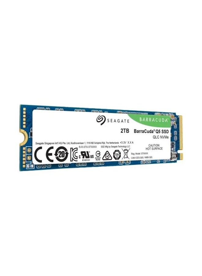 BarraCuda Q5 M.2 2280 2TB PCIe Gen3 x4 NVMe 1.3 3D QLC Internal Solid State Drive (SSD) ZP2000CV3A001 2 TB