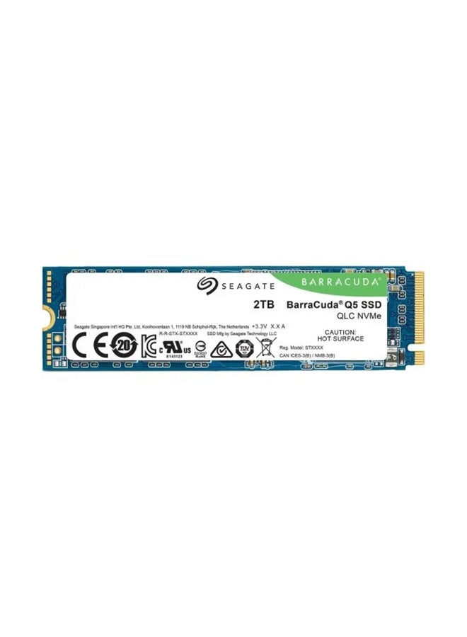 BarraCuda Q5 M.2 2280 2TB PCIe Gen3 x4 NVMe 1.3 3D QLC Internal Solid State Drive (SSD) ZP2000CV3A001 2 TB
