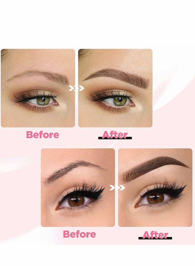 Eyebrow Ruler Stencil, 100 Pcs Stencil Microblading Ruler, Disposable Template Sticker, Shape Kit for Supplies, 3 Minutes Makeup Tools