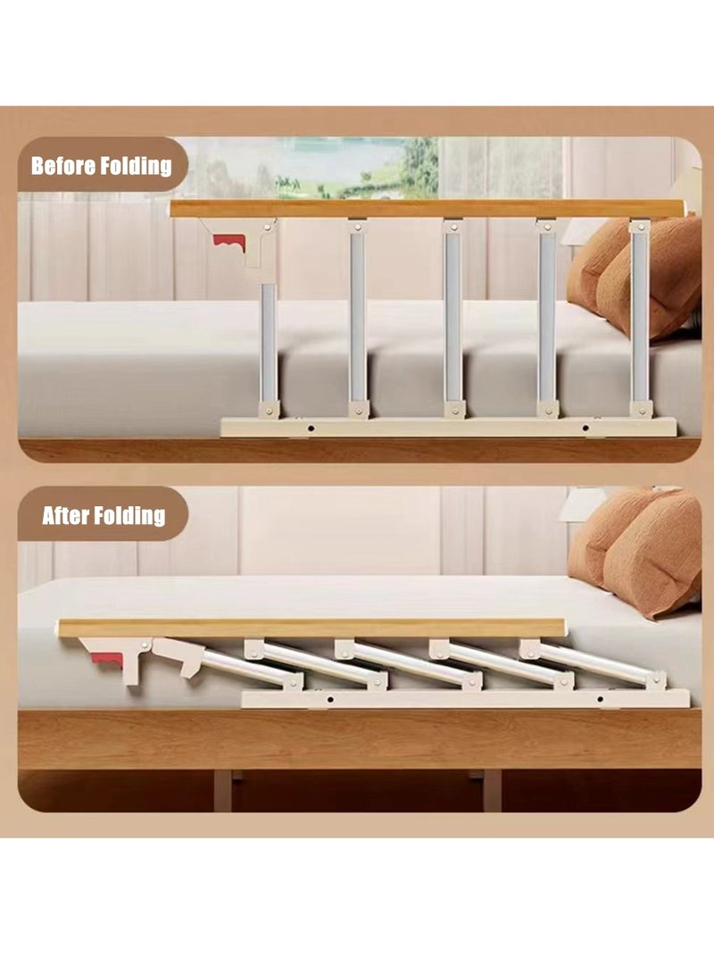 COOLBABY Bed Rails For The Elderly Safety Foldable Bedside Armrests Auxiliary Handles Foldable Bed Crutches Guardrails For The Elderly Adjustable Railings Anti-fall Sleep Bumpers