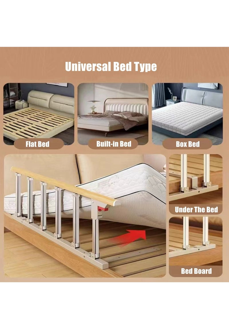 COOLBABY Bed Rails For The Elderly Safety Foldable Bedside Armrests Auxiliary Handles Foldable Bed Crutches Guardrails For The Elderly Adjustable Railings Anti-fall Sleep Bumpers