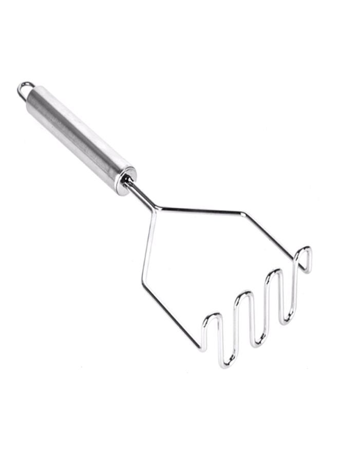 Wavy Potato Masher Silver 25z9.5x7cm