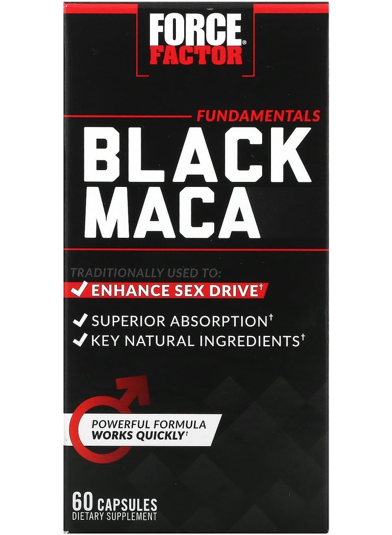 Force Factor, Black Maca, 60 Capsules