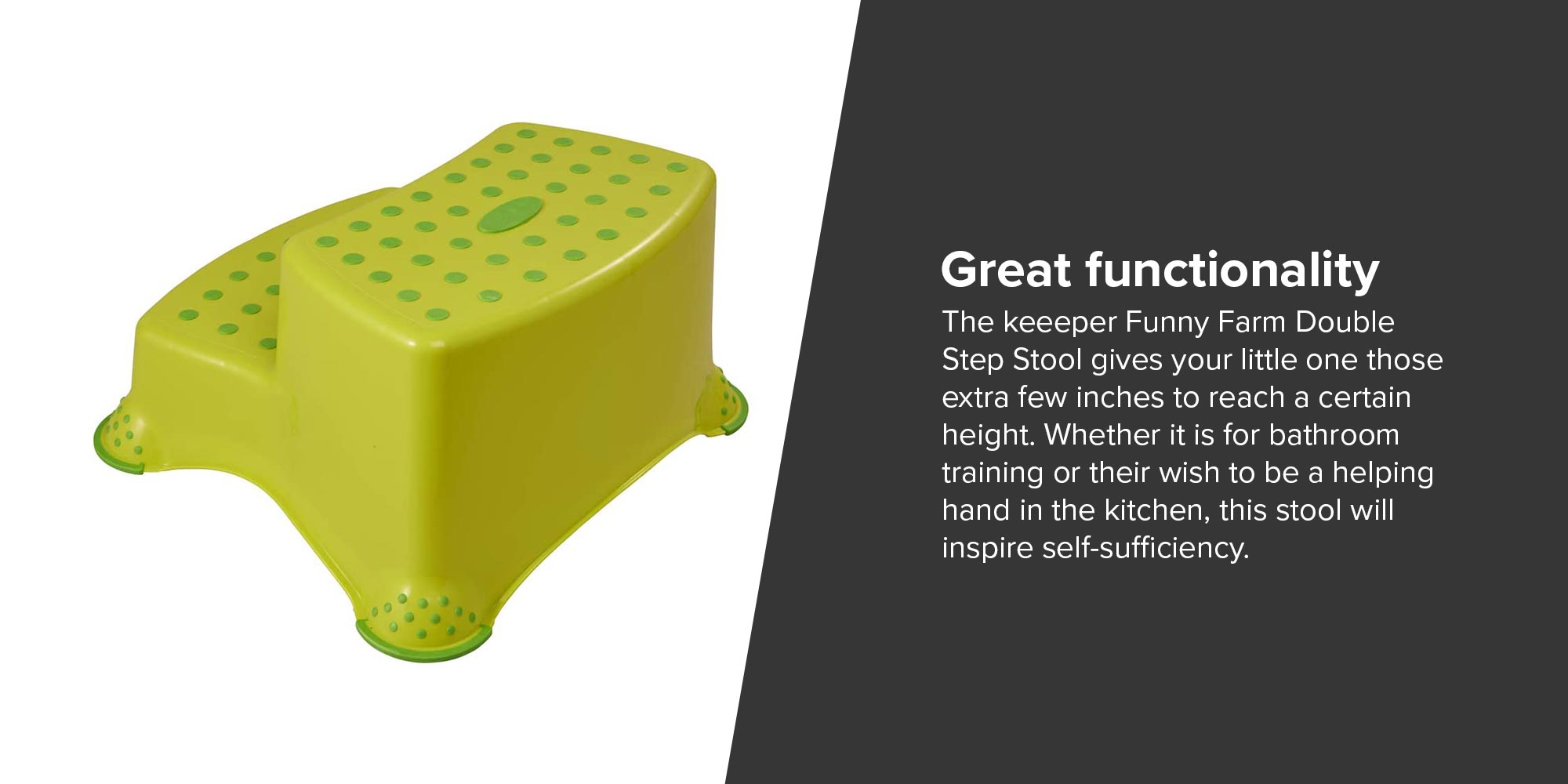 Funny Farm Double Step Stool With Anti-Slip Function